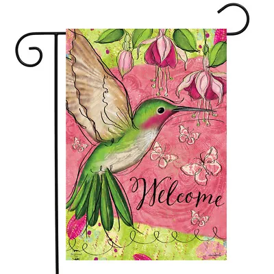 Blissful Hummingbird Spring Garden Flag Welcome 12.5  X 18  Briarwood Lane • $9.86