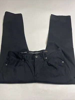 Marc Anthony Pants Slim Fit Jeans Cut Black Cotton Blend Mens Sz 36x29 • $14.07