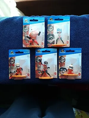 Disney Pixar The Incredibles Micro Set Of 5 Mini Figures Sealed  • $15