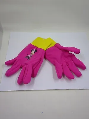 Disney Junior Minnie Mouse Garden Tools Kid's Gardening Gloves ONLY Hot Pink NWT • $8