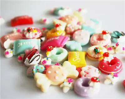 £2.99 • Buy Resin Sweets & Candy Decoden Flatback Cabochons Mix Kawaii Cab25
