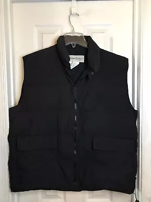 Warm Things Mens Black Winter Vest - Down Filled -size Large L • $28