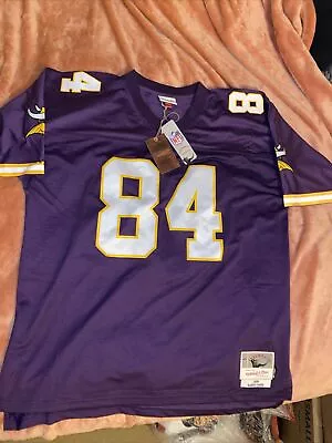 1998 Randy Moss M Mitchell & Ness Minnesota Vikings Road Jersey 2XLBig • $75