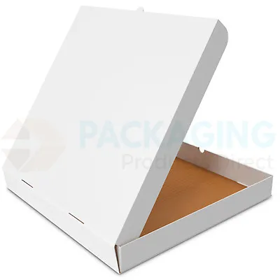 Pizza Boxes Takeaway 12  Fast Food Cake Packaging White Boxes Cardboard Box • £11.69