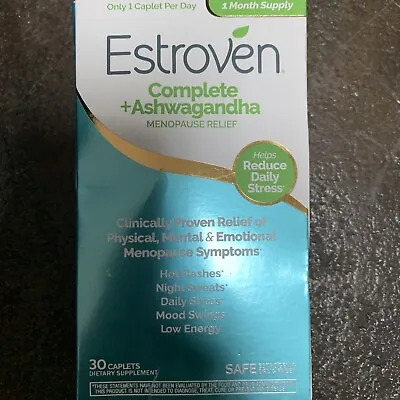 Estroven Complete + Ashwagandha  Menopause Relief 60 Capsules Exp08/25 #492 • $14.70