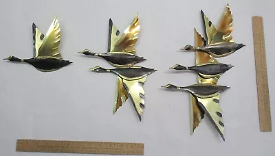 MALLARD DUCK Wall Decor - Welded Metal - 6 Ducks Within 3 Pieces • $29.02