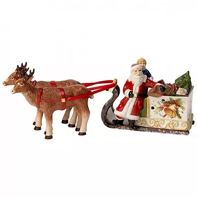 Villeroy & Boch CHRISTMAS TOYS Sled With Santa #5498 • $160