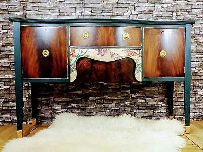 🎄 Beautiful Vintage Art Deco Sideboard. Upcycled With Fusion Mineral Paint  • £250