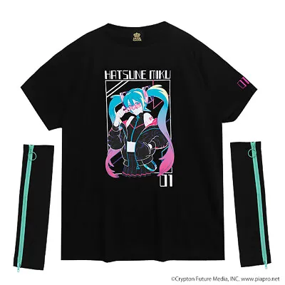 Presale Vocaloid Hatsune Miku T-shirt W/ Arm Cover Black Japan Limited Cosplay • $155