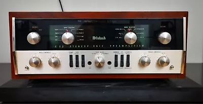 McIntosh C22 Stereo Vacuum Tube Preamplifier (Serviced & Restored) • $6999.95