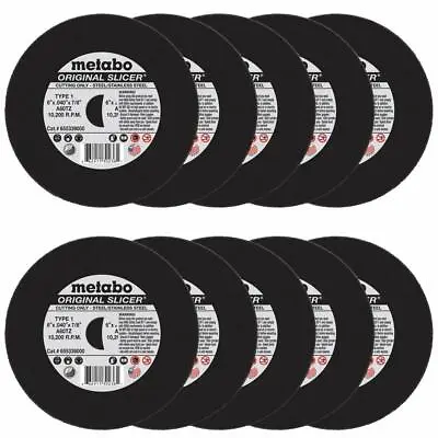 Metabo 655339000 6  X .040  X 7/8  A60TZ Slicer Cutting Wheel T1 (10 Pack) • $27.48