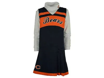 $14.99 • Buy NWT NFL Chicago Bears Girls Cheerleader Outfit With Turtleneck BRAND NEW!!!