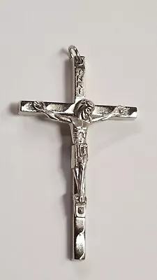 2  Crucifix Pendant Catholic Cross Italian W/ Ring For Chain Italy  • $2.95