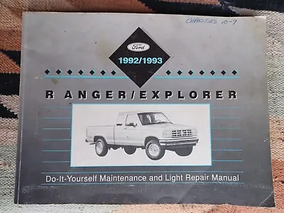 92 93 Ford Ranger / Explorer Do It Yourself Maintenance And Light Repair Manual • $16