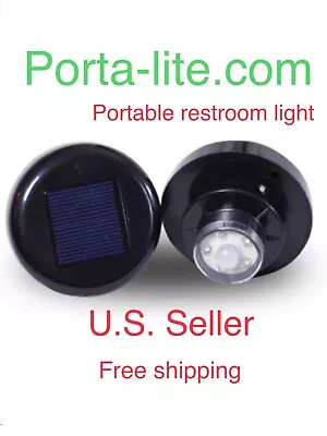 Portable Restroom Solar Light 35 Lumen Motion Activated  • $34.99