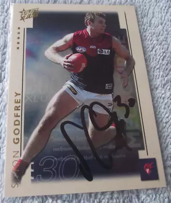 Afl Signed Melbourne Demons Card Simon Godfrey • $8.50