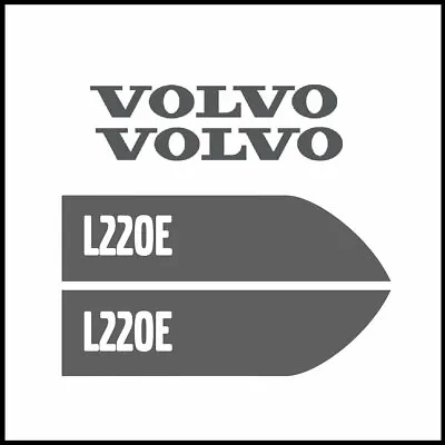 Volvo L220E Decals Sticker Kit For Loader • $97.15