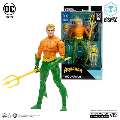 McFarlane DC Multiverse AQUAMAN DC CLASSIC W/ MCFARLANE TOYS DIGITAL COLLECTIBLE • $20.95