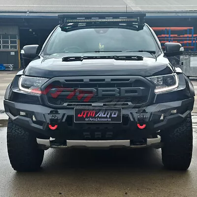 H-TeK Matt Black New Revolution Bull Bar To Suit Ford Ranger Raptor 2018-2021 • $1399