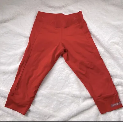 Adidas Stella McCartney Red Cropped Womens Small Athletic Tights • $25