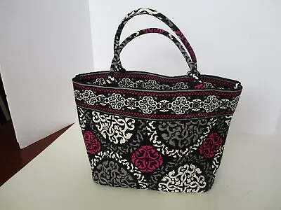 VERA BRADLEY Canterbury Magenta~Black Small Tote~Purse • $15