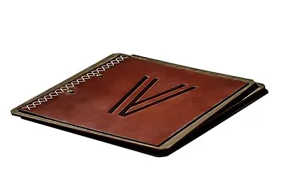 Wooden Cafe Bar Restaurant Menu Cover Custom Embossed Leather Menu Book Holder • $31