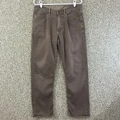 Ralph Lauren Polo Jeans Men 32x30 Linen Cotton Green 650 Straight Well Worn • $19.99