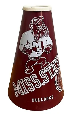 Vintage 1960's Mississippi State Bulldogs College Football Plastic Megaphone A3 • $89.99
