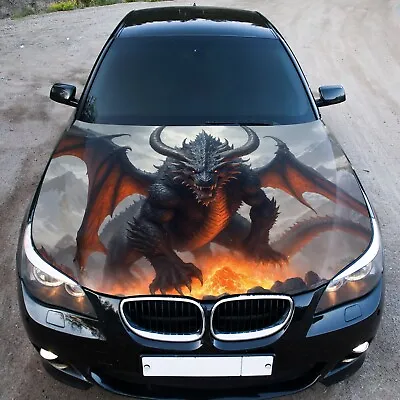 Dragon Car Hood Wrap Decal Vinyl Sticker Monster Full Color Graphic Fit Any Car • $90