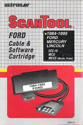 Actron 1984-1995 Ford Lincoln Mercury ScanTool Cable & Software Cartridge CP9112 • $15