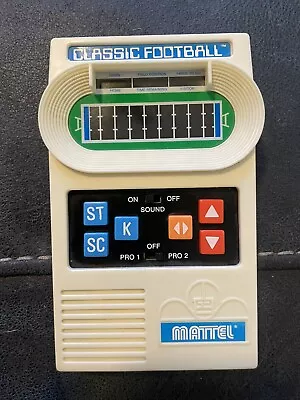 Vintage 2000 Mattel Classic Football Retro Electronic Handheld Game-clean/tested • $36