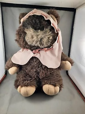 VINTAGE 1984 Star Wars PAPLOO The EWOK 40CM Plush Doll Toy By KENNER • $34