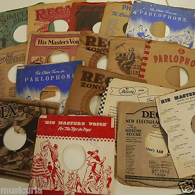 20x 10  78 Rpm Original Printed Paper Record / Gramophone Sleeves  Random Sel. • $24.87