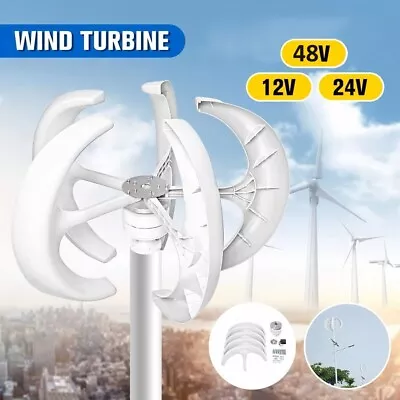 3000W Vertical Wind Turbine Generator Windmill 12V 24V 48V Multiple Kits • $399