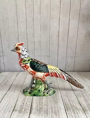 Vintage Ceramic Pheasant Figurines Ceramic Bird Figurine SOME CRAZING • $24.99