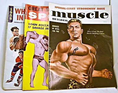 Muscles Of Steel Body Building Fitness Magazine June 1957 Plus Two More • $19.95