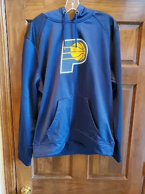 Men's Majestic Thermabase Indiana Pacers Primary Logo Pullover Hoodie Navy XL  • $45.97