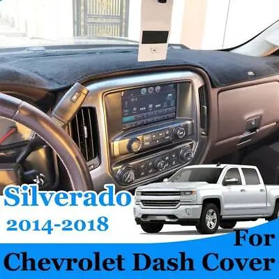 For Chevrolet Silverado 1500 2500 3500 Dash Cover Mat Dashmat 2014 - 2018 Black • $21.84