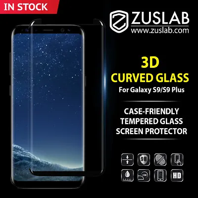 $10.95 • Buy Galaxy S9 S8 Plus Note 8 9 ZUSLAB Tempered Glass Screen Protector For Samsung