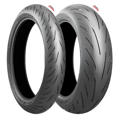 Bridgestone S22 Battlax Front & Rear Tyres 120/70ZR17 180/55ZR17 Motorcycle Tyre • $659.95