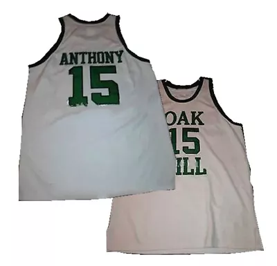 Throwback Melo Anthony #15 Academy High School Basketball Jersey Sewn White • $36.99