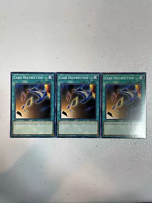 Yugioh Card Destruction 3x Common Sr13-en032 Playset SR13 • $3.99