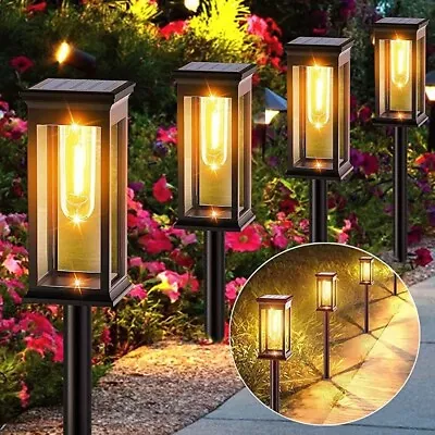 6Pack Solar Garden Lights LED Outdoor Waterproof Solar Stake Light For Pathway • $40.99