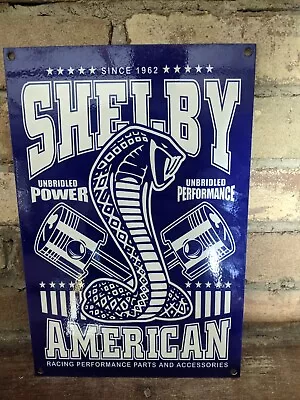 Vintage Ford Motor Company Shelby Dealership Porcelain Sign 12  X 8  • $189.99