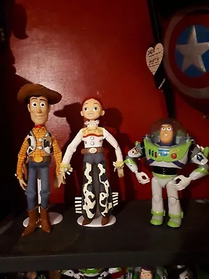 Toy Story Figures Bundle. Woody Jessie And Buzz Lightyear Thinkway Toys Talking • £14.99