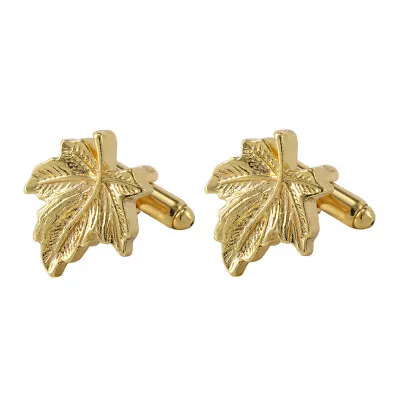 Maple Leaf Cufflinks Fashion Accessories Clothing Decorations Sleeve Studs New • $3.10