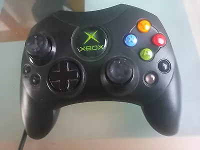 Original Xbox Official Wired Controller S Small Authentic Microsoft Item • £14