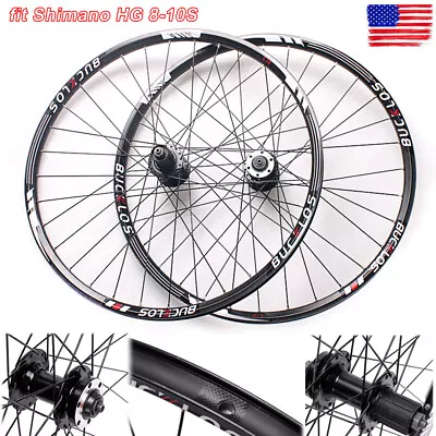 BUCKLOS Mountain Bike Wheels Disc Brake 26/27.5/29  Clincher Rim Aluminum 8-10S • $99.99