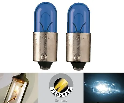 Flosser BA9s 4W Blue 408835 Two Bulb Interior Glove Box Light Replacement Stock • $10.45