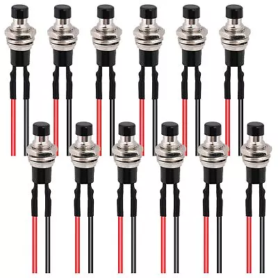 12 Pcs Latching Switch Mini Push Button Switch Push Button Momentary Switch 7... • $12.45